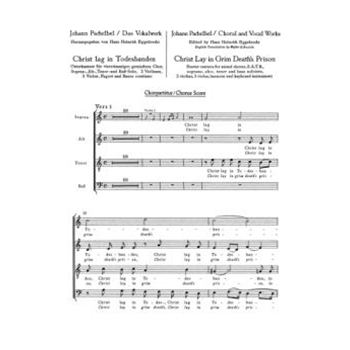 Christ lay in grim death's prison -Easter Cantata- by Pachelbel Johann for SSolo/ASol