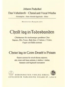 Christ lay in grim death's prison -Easter Cantata- by Pachelbel Johann for SSolo/ASol