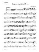 O sing unto the Lord -Anthem- by Purcell Henry for