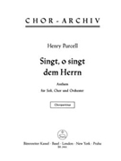 O sing unto the Lord -Anthem- by Purcell Henry for SSolo/ASol