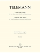 Ouverture fur drei Oboen Fagott Streicher und Basso continuo g-Moll TWV 55:g4 by Telemann Georg Philipp for