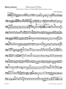Ouverture fur two Cornes de chasse two Oboen (Fagotte) Streicher und Basso continuo D-Dur TWV 55:D by Telemann Georg Philipp for
