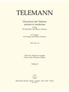 Ouverture des Nations anciens et modernes fur Streicher und Basso continuo G-Dur TWV 55:G4 by Telemann Georg Philipp for