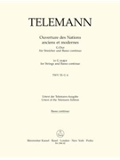 Ouverture des Nations anciens et modernes fur Streicher und Basso continuo G-Dur TWV 55:G4 by Telemann Georg Philipp for