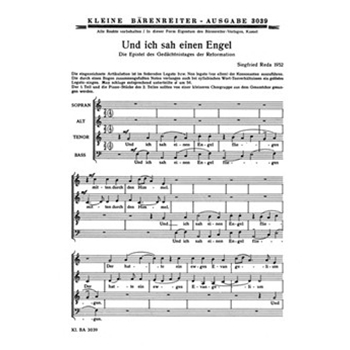 Und ich sah einen Engel -Motette- by Reda Siegfried for Mixed Choir
