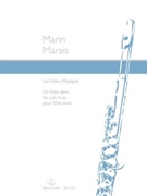 Les Folies d'Espagne by Marais Marin for Flute Unaccompanied