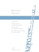 Promenades by Martinu Bohuslav for Instrument Trio (Flute/violin/harpsic)