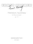 Flute Piece in nine phases for Flute and Piano op. 171 (1959) by Krenek Ernst for Fl/Piano