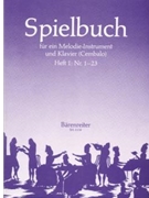 Spielbuch fur ein Melodieinstrument und Klavier (Cembalo) (Band 1) by for Fl/Piano/h
