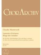 Lamento d'Arianna - Klage der Ariadne (Monodisches Teilstuck aus "Arianna" und 4 Madrigalfassungen f by Monteverdi Claudio for ASolo/Mixe