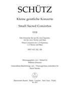 Kleine geistliche Konzerte Heft 17 by Schutz Heinrich for Voc./Bc