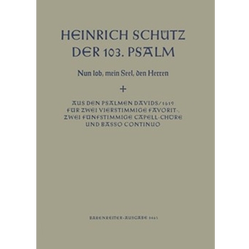 Psalms Of David #103 by Schutz Heinrich for Full Score