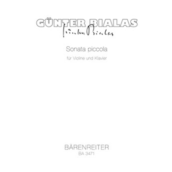 Sonata piccola fur Violine und Klavier (1957) by Bialas Gunter for V/Piano