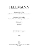 Concerto for Flute Violin Violoncello Strings and Basso Continuo A major TWV 53:A 2 -Tafelmusik I by Telemann Georg Philipp for