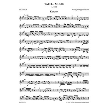 Concerto for Flute Violin Violoncello Strings and Basso Continuo A major TWV 53:A 2 -Tafelmusik I by Telemann Georg Philipp for