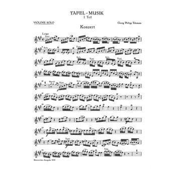 Concerto for Flute Violin Violoncello Strings and Basso Continuo A major TWV 53:A 2 -Tafelmusik I by Telemann Georg Philipp for