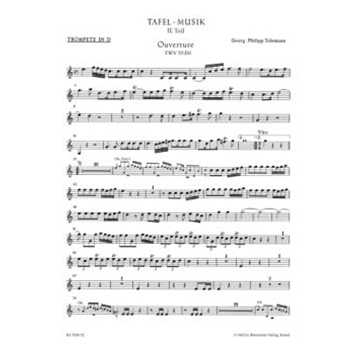 Ouverture und Conclusion D-Dur TWV 55:D1 (aus "Tafelmusik II") by Telemann Georg Philipp for