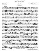 Concerto for three Violins Strings and Basso Continuo F major TWV 53:F1 (Tafelmusik II) by Telemann Georg Philipp for