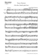 Du aber Daniel gehe hin -Funeral Cantata- by Telemann Georg Philipp for