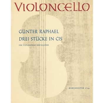 drei Stucke fur Violoncello und Klavier cis-Moll (1956) by Raphael Gunter for Vc/Piano