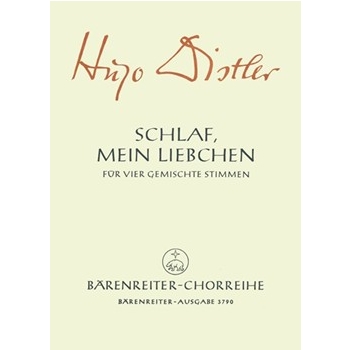 Schlaf mein Liebchen schlaf ein Nr. 4 (Chorsatz aus "Neues Chorliederbuch" op. 16 (1936)) by Distler Hugo for Mixed Choir
