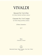 Concerto III G-Dur RV 310 (aus "L'Estro armonico" op. 3) by Vivaldi Antonio Lucio for