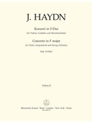 Concerto for Violin Harpsichord and String Orchestra F major Hob XVIII:6* by Haydn Joseph for