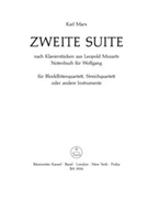 zweite Suite fur Blockflotenquartett String Quartet oder andere Instrumente (nach Klavierstucken au by Marx Karl for Recorder Quartet