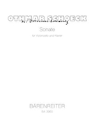 Sonate fur Violocello und Klavier (1957) by Schoeck Othmar for Vc/Piano