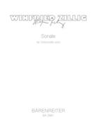 Sonate fur Violoncello solo (1958) by Zillig Winfried for Vc