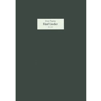 Funf Lieder nach Gedichten von Paul Gerhardt -Einrichtung der Klavierbegleitung fur Orgel durch Fran by Pepping Ernst for miVoice/Or