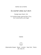 Es wartet alles auf dich (1968) -Predigt uber Psalm 104- by Motte Diether de la for