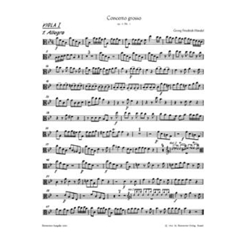 Concerto grosso B-Dur op. 3/1 HWV 312 by Handel George Frideric for