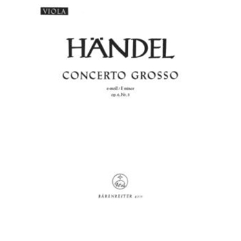 Concerto grosso e-Moll op. 6/3 HWV 321 by Handel George Frideric for