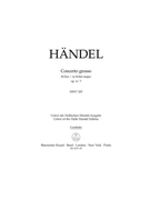 Concerto grosso B-Dur op. 6/7 HWV 325 by Handel George Frideric for