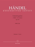 Concerto Grosso Opus 6 #8 C Minor by Handel George Frideric for Full Score