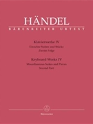 Keyboard Works IV Suites/Pieces by Handel George Frideric for Piano