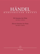 11 Sonatas by Handel George Frideric for Flute and Piano