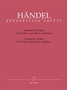 6 Sonatas For Violin & Piano by Handel George Frideric - Hinnenthal - for Violin and Piano
