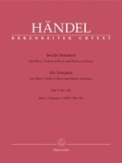six Sonaten fur Oboe Violine (Oboe) und Basso continuo (Heft 1) by Handel George Frideric for Ob/V/Ob/Bc