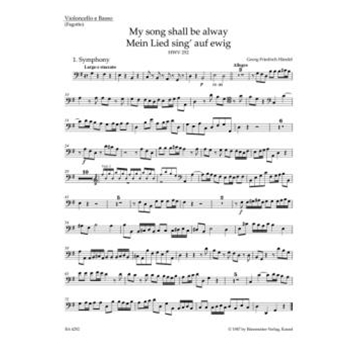 My song shall be alway HWV 252 by Handel George Frideric for