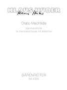 Oratio Mechtildis (1956/1957) -Kammersinfonie fur chamberorchestra mit Altstimme- by Huber Klaus for ASolo/Fl1/