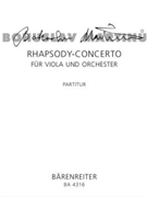 Rhapsody-Concerto for Viola and Orchestra (1952) by Martinu Bohuslav for va-Solo/2F