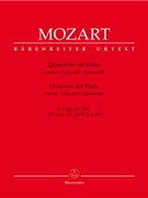 Flute Quartets K285 K285a K285b K298 by Mozart Wolfgang Amadeus for Flute w/st