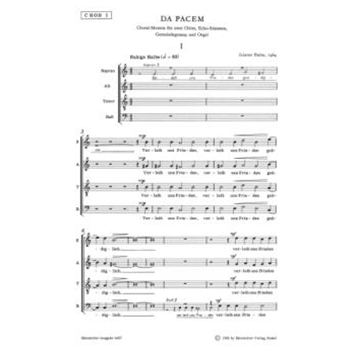 Da pacem (1964) -choral score 1- by Bialas Gunter for SSolo/Mixe