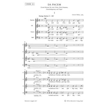 Da pacem (1964) -choral score 2- by Bialas Gunter for SSolo/Mixe