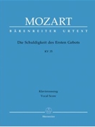 Die Schuldigkeit des Ersten Gebots K. 35 by Mozart Wolfgang Amadeus - Muller Karl-Heinz - for 3SSolo/2TS