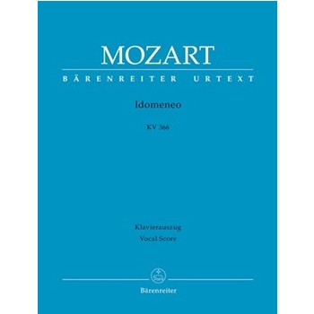 Idomeneo K. 366 -Dramma per musica in three acts- by Mozart Wolfgang Amadeus - Kluge Hans-Georg - for 2Sg-S-soloSg-S-solo(first edition)Sg-T-solo(Zweite Fassung)3Sg-T-soloSg-B-soloMixedCh(SSATTBB)Tz-BalOrch