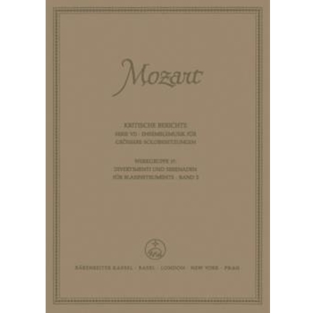 Divertimenti und Serenaden fur Wind Instruments Band 2 by Mozart Wolfgang Amadeus for