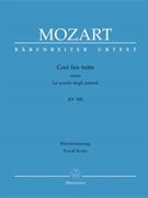 Così fan tutte ossia La scuola degli amanti K. 588 -Dramma giocoso in two acts- by Mozart Wolfgang Amadeus - Baumann Rasmus - for 3Sg-S-SoloSg-T-Solo2Sg-B-SoloMixCh-SATB2Flute2Oboe2ClarBaHn2bassoon2Hn2Trptimp.StrBc